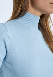 Minus MSLima Rullekrave Strik T-Shirt 1048 Ice Blue