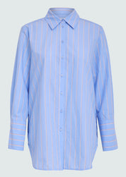 Minus MSLiora Oversize Skjorte Skjorter 1043 Citadel Blue