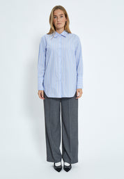 Minus MSLiora Oversize Skjorte Skjorter 1043 Citadel Blue