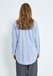 Minus MSLiora Oversize Skjorte Skjorter 1043 Citadel Blue