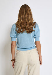 Minus MSLiva Metallic Pullover T-Shirt 1048MET Ice Blue Met.