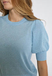 Minus MSLiva Metallic Pullover T-Shirt 1048MET Ice Blue Met.