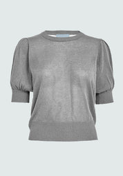 Minus MSLiva Metallic Pullover T-Shirt 112MET Light Grey Metal.