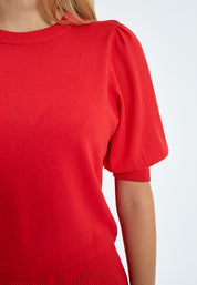 Minus MSLiva Strik Pullover Pullover 4175 Tomato