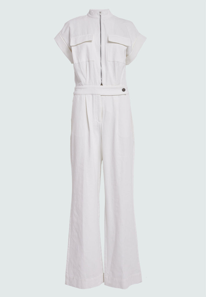 Minus MSLona Jumpsuit Buksedragter 235 Cloud Dancer