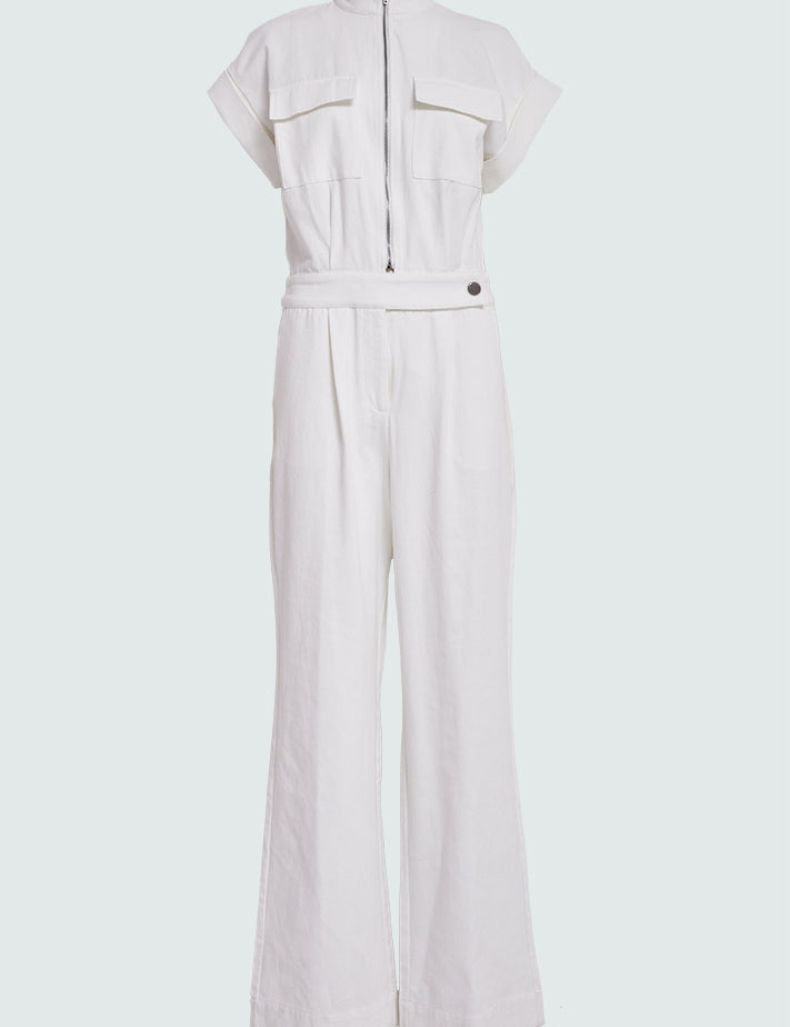 Minus MSLona Jumpsuit Buksedragter 235 Cloud Dancer