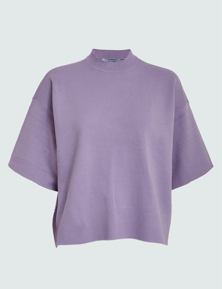 Minus MSLupi Knit T-Shirt T-Shirt 7140 Pastel Lilac