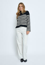 Minus MSLupi Pullover Pullover 100S Black Striped