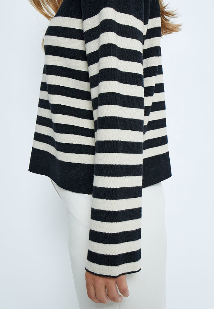 Minus MSLupi Pullover Pullover 100S Black Striped