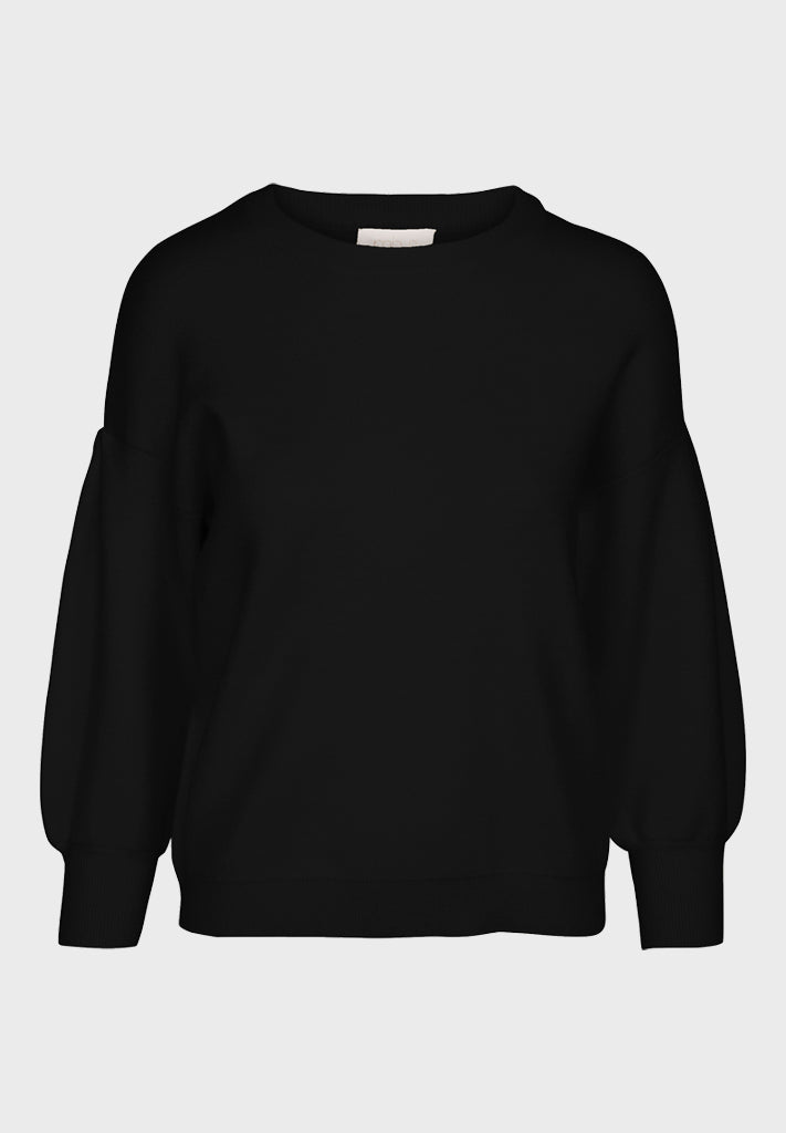 Minus MSLupi Strik Pullover Pullover Sort
