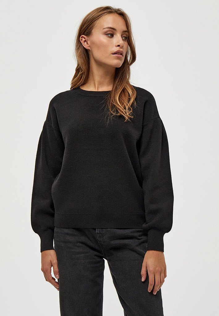 Minus MSLupi Strik Pullover Pullover Sort