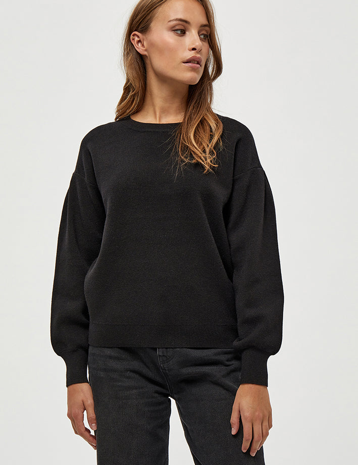 Minus MSLupi Strik Pullover Pullover Sort