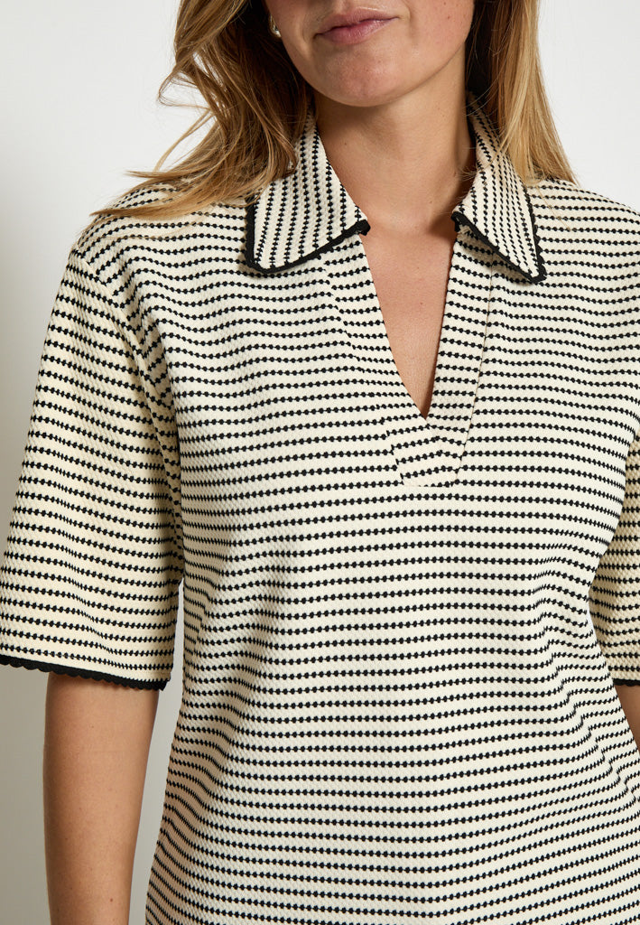 Minus MSMaki T-Shirt T-Shirt 100S Black Striped