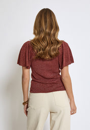 Minus MSMakia Knit T-Shirt T-Shirt 4800MET Smoked Paprika Met.