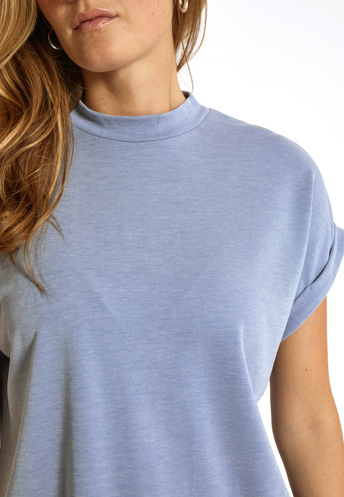 Minus MSMavelyn Bluse Toppe 1048 Ice Blue