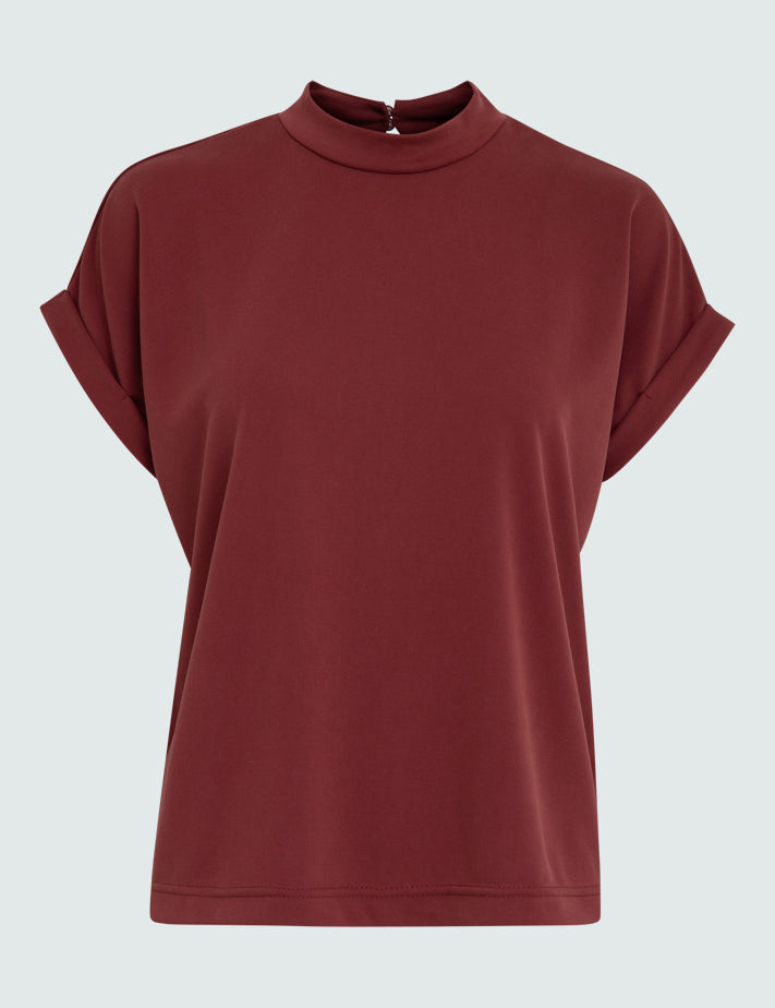 Minus MSMavelyn Bluse Toppe 5061 Madder Brown