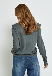 Minus MSMekira Pullover Pullover 148MET Gunmetal Metallic