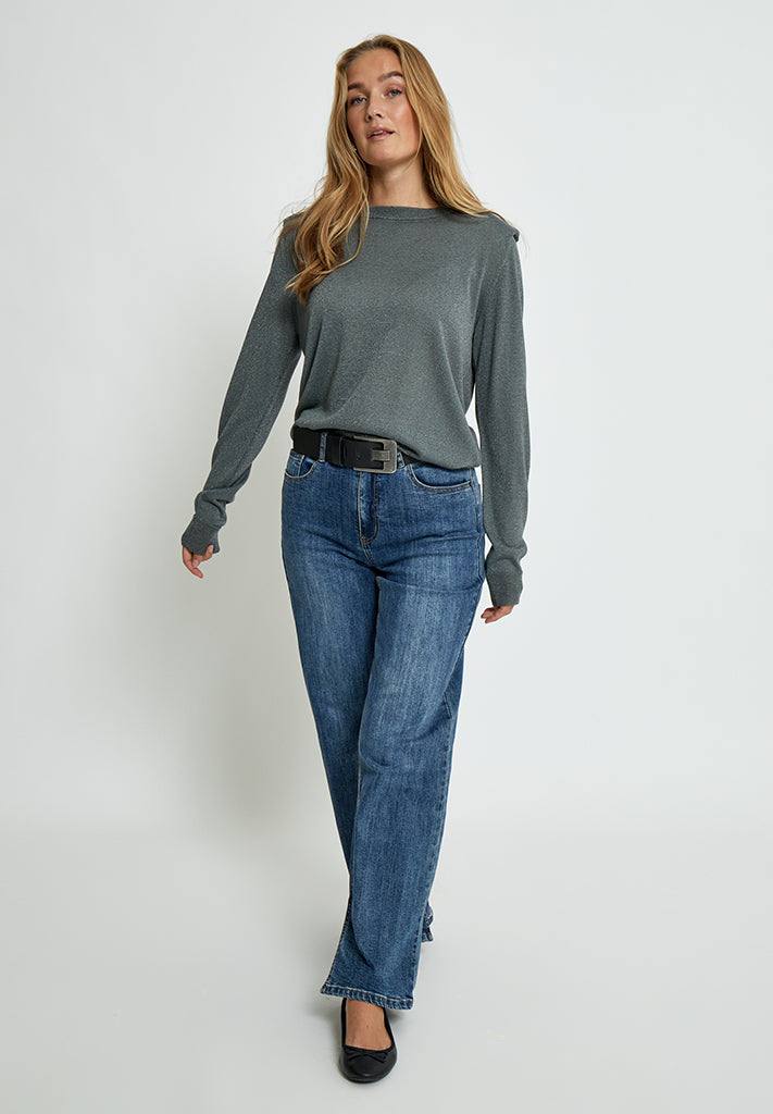 Minus MSMekira Pullover Pullover 148MET Gunmetal Metallic