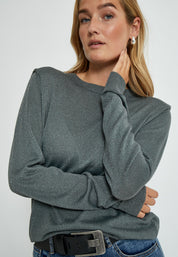 Minus MSMekira Pullover Pullover 148MET Gunmetal Metallic