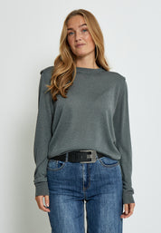 Minus MSMekira Pullover Pullover 148MET Gunmetal Metallic