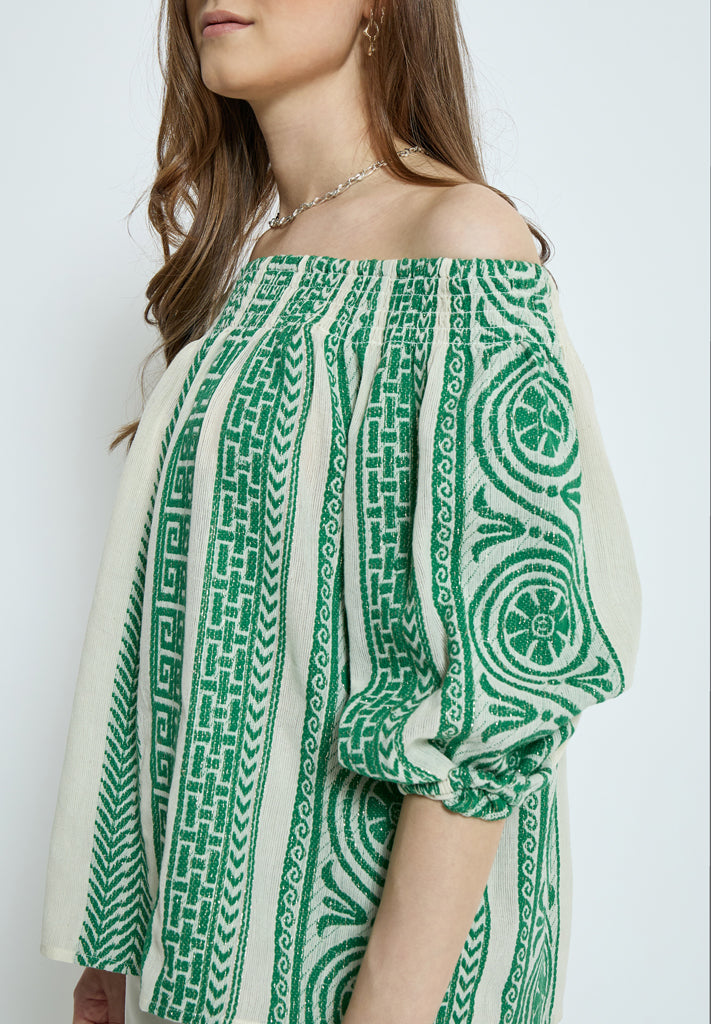 Minus MSMerilla Bluse Bluser 3201 Palm Green