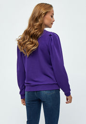 Minus MSMika Langærmet Sweatshirt Pullover 7432 Violet Indigo