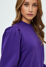 Minus MSMika Langærmet Sweatshirt Pullover 7432 Violet Indigo