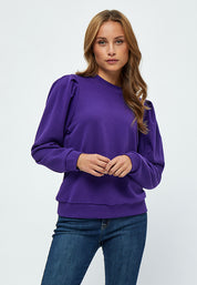 Minus MSMika Langærmet Sweatshirt Pullover 7432 Violet Indigo