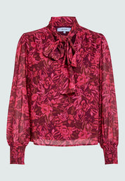 Minus MSMikela Bluse Bluser 4122P Magenta Pink Print
