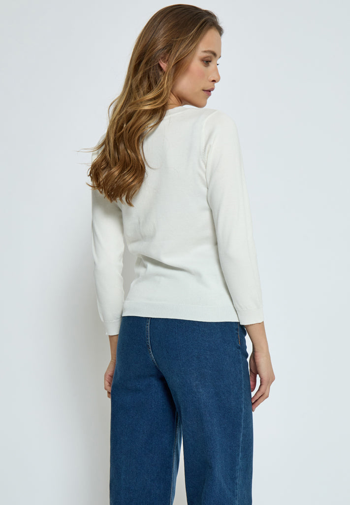 Minus MSMilla Strik Pullover Pullover 220 Broken White