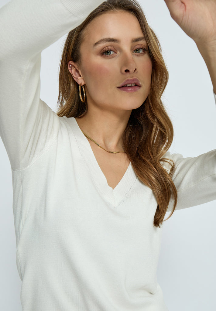 Minus MSMilla Strik Pullover Pullover 220 Broken White