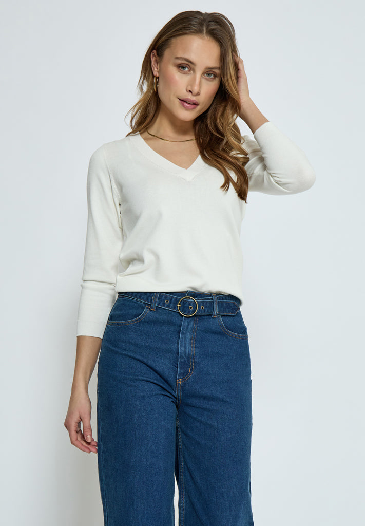 Minus MSMilla Strik Pullover Pullover 220 Broken White