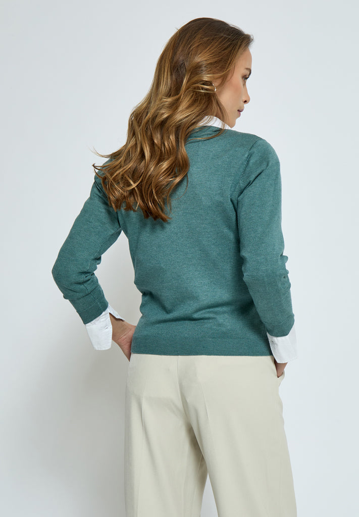 Minus MSMilla Strik Pullover Pullover 483 Sea Mist