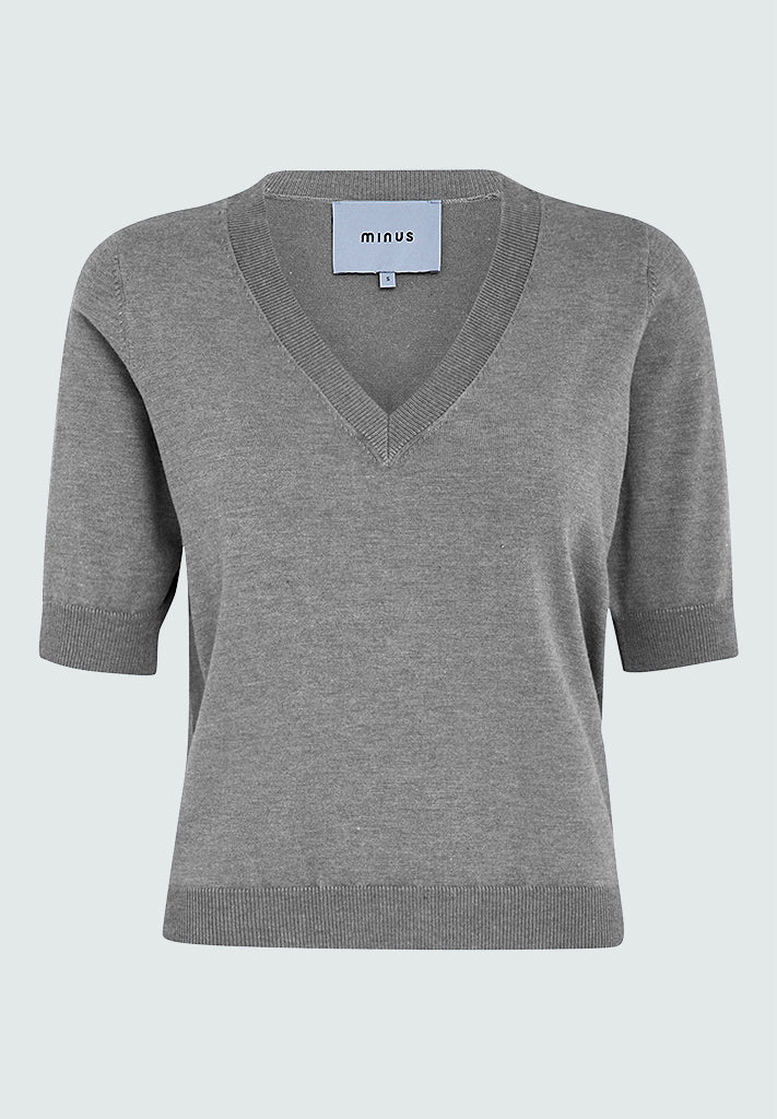Minus MSMilla Strik T-Shirt T-Shirt 112M Light Grey Melange