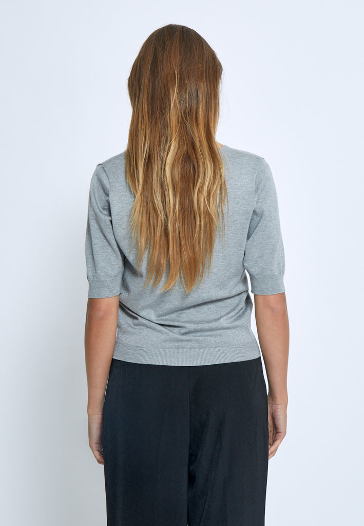 Minus MSMilla Strik T-Shirt T-Shirt 112M Light Grey Melange