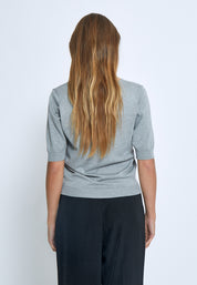 Minus MSMilla Strik T-Shirt T-Shirt 112M Light Grey Melange