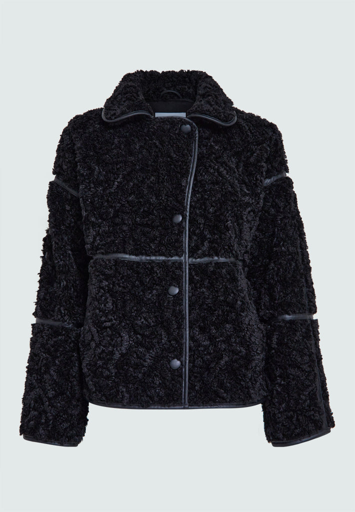 Minus MSMonica Faux Fur Jakke Jakker Sort