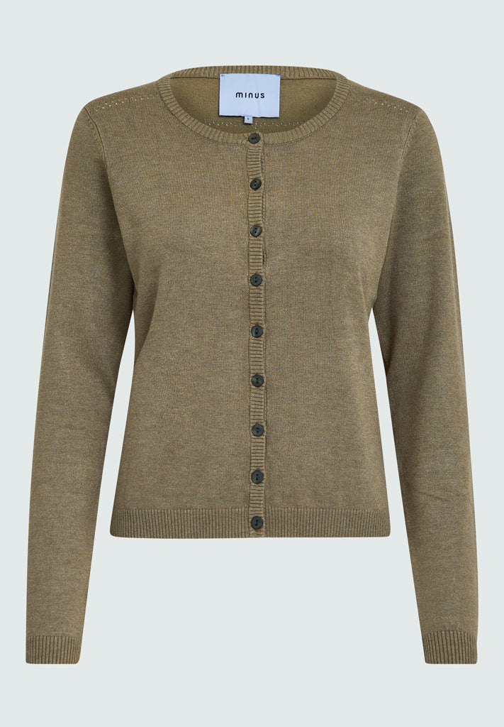 Minus MSNew Laura Cardigan Cardigans 3819M Gothic Olive Melange