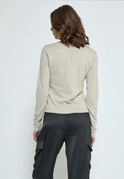 Minus MSNew Laura Cardigan Cardigans 9015M Sand Gray Melange