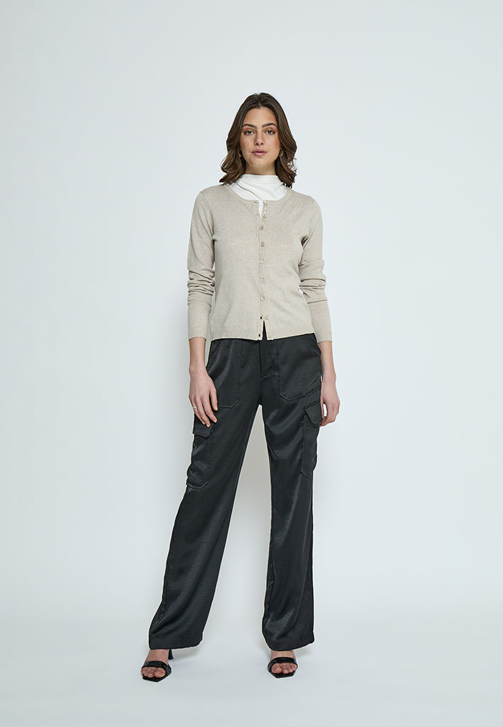 Minus MSNew Laura Cardigan Cardigans 9015M Sand Gray Melange