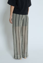 Minus MSNila Pant Bukser 100S Black Striped