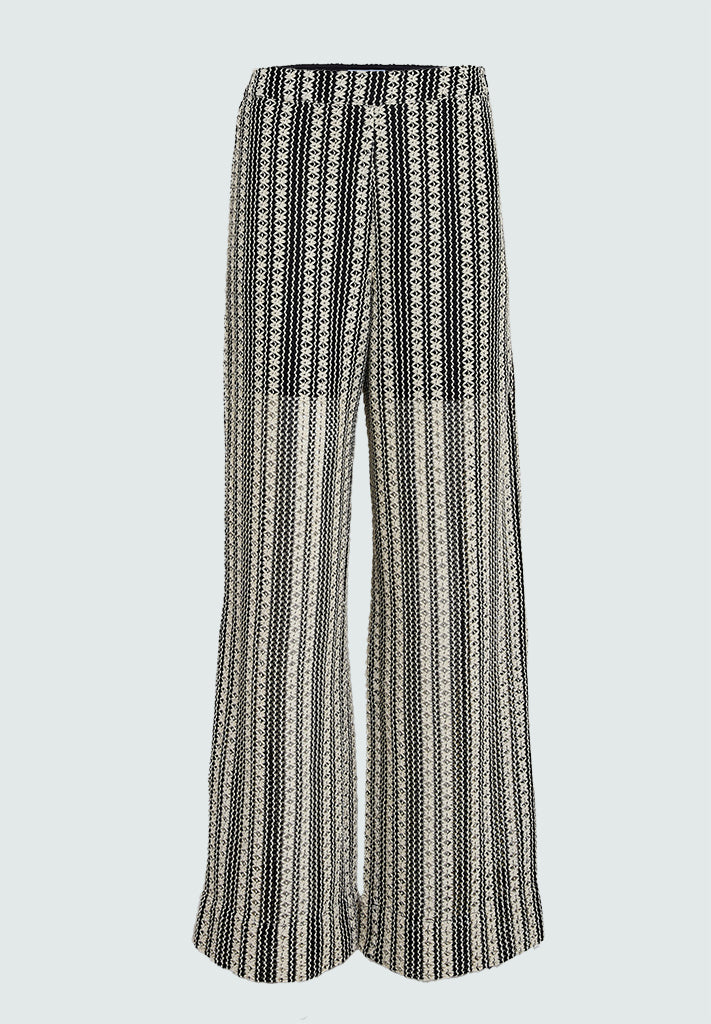 Minus MSNila Pant Bukser 100S Black Striped