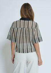 Minus MSNila Shirt Skjorter 100S Black Striped