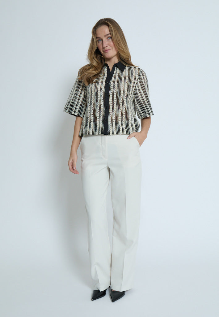 Minus MSNila Shirt Skjorter 100S Black Striped