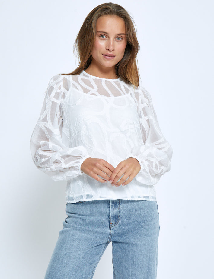 Minus MSOdine Bluse Bluser 235 Cloud Dancer