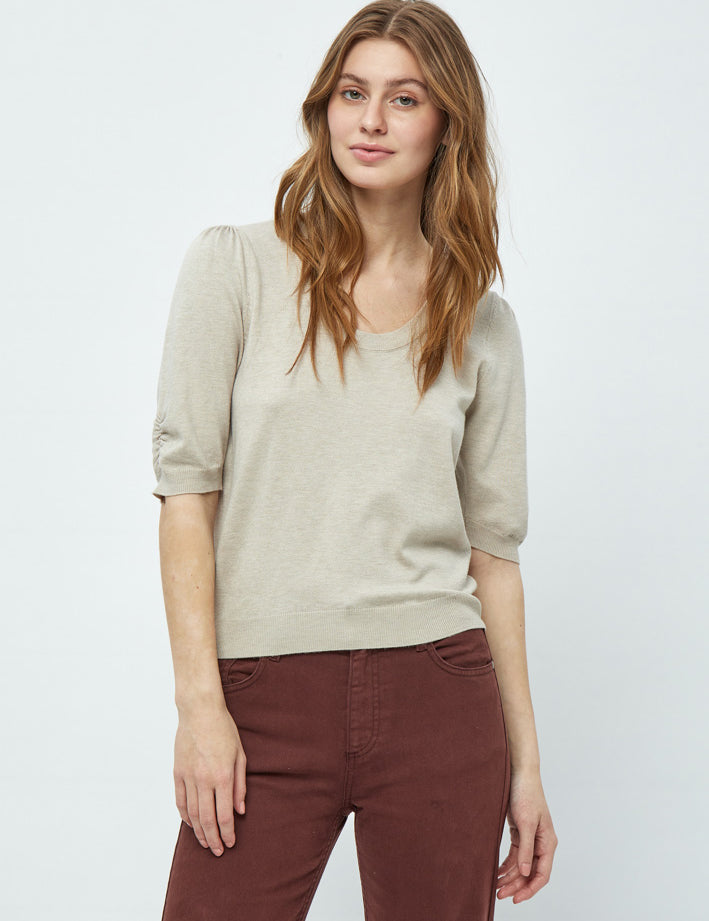 Minus MSPam Stik T-shirt T-Shirt 9015M Sand Gray Melange