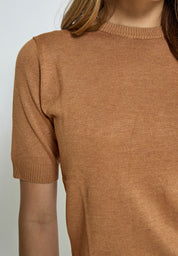 Minus MSPamela Strik T-Shirt T-Shirt 721M Almond Melange