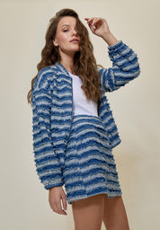 Minus MSPetrine Bomber Jakke Jakker 006 Dark Denim