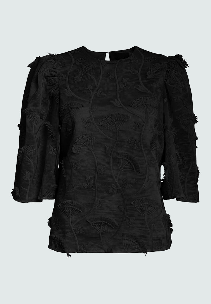 Minus MSPiper Bluse Bluser Sort