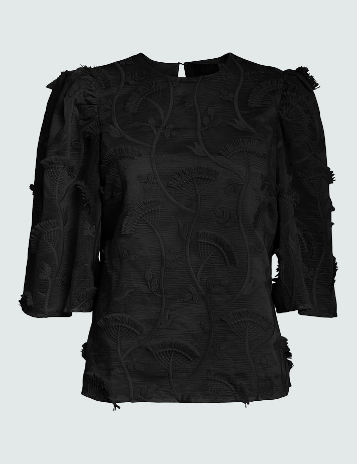 Minus MSPiper Bluse Bluser Sort